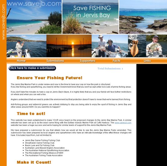 Save Jervis Bay website now live!